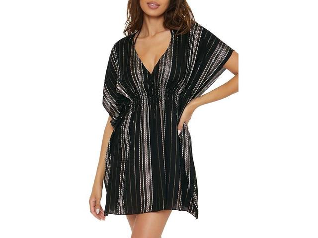 BECCA Radiance Metallic Stripe Tunic Women's Dress Product Image