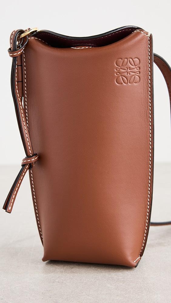 What Goes Around Comes Around Loewe Brown Calfskin Gate Pocket Bag | Shopbop Product Image