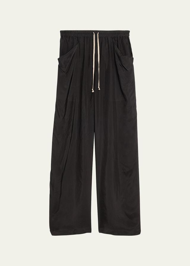 Mens Lido Cupro Japonette Wide-Leg Pants Product Image