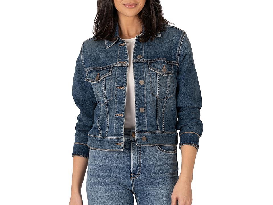 KUT from the Kloth Julia Crop Jacket w/ Drop Shoulder-Regular Waistband (Main) Women's Clothing product image