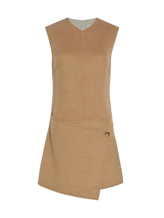 Womens Melton Double-Face Minidress Product Image