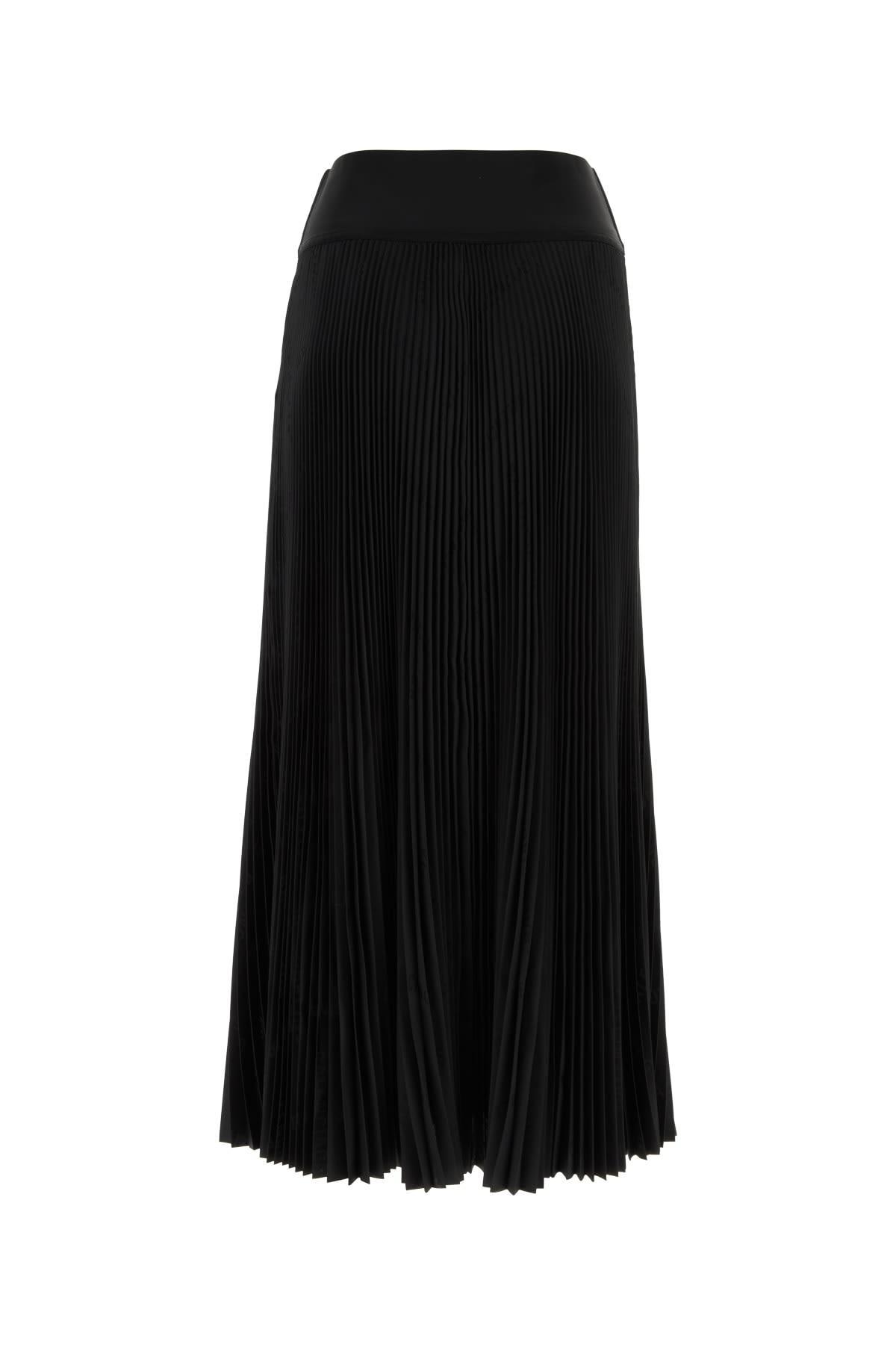 BALENCIAGA Pleated Midi Skirt In Black Product Image