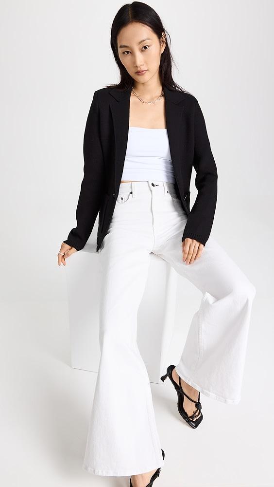 L'AGENCE Lacey Knit Blazer | Shopbop Product Image