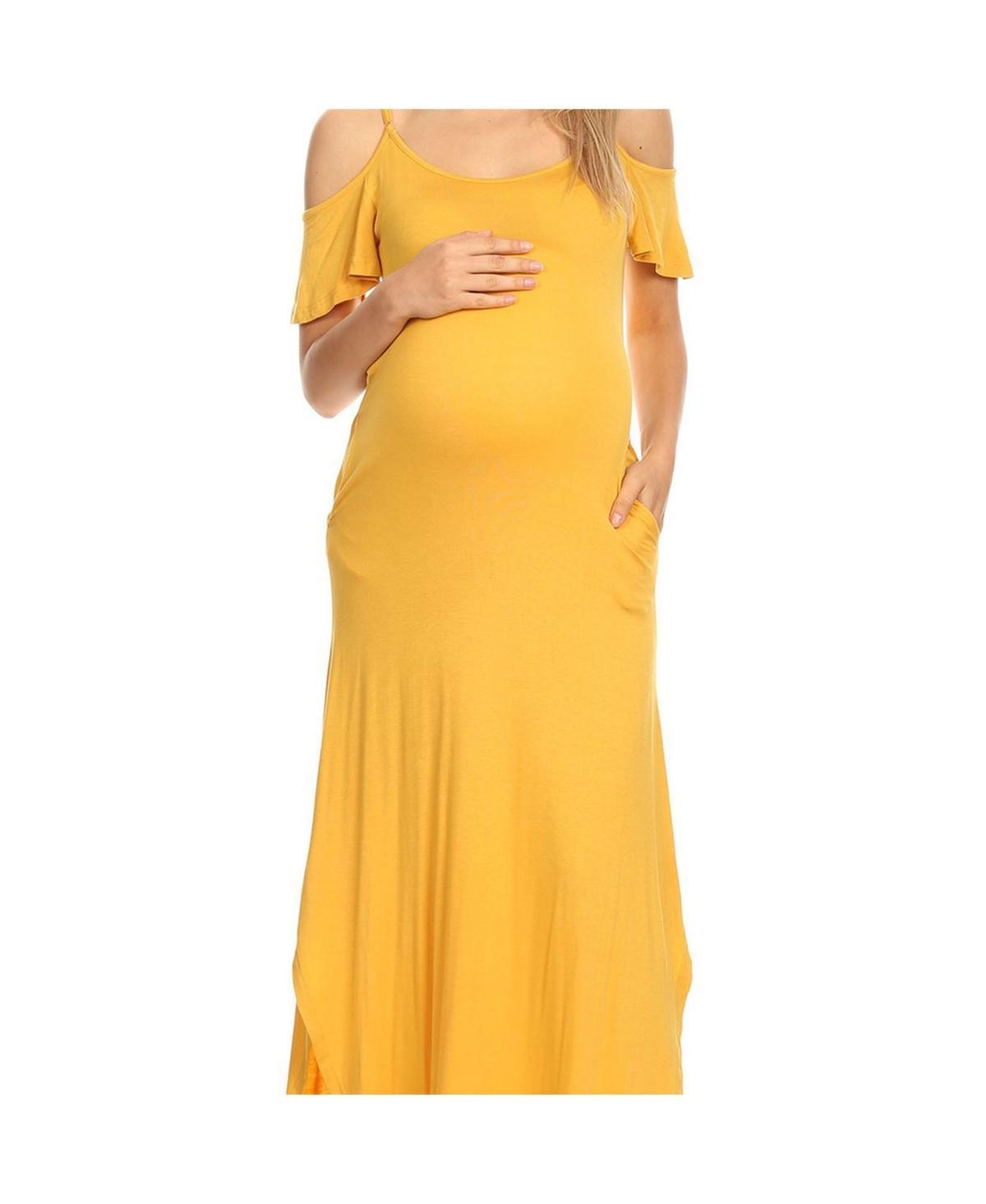 White Mark Maternity Lexi Maxi Dress Product Image