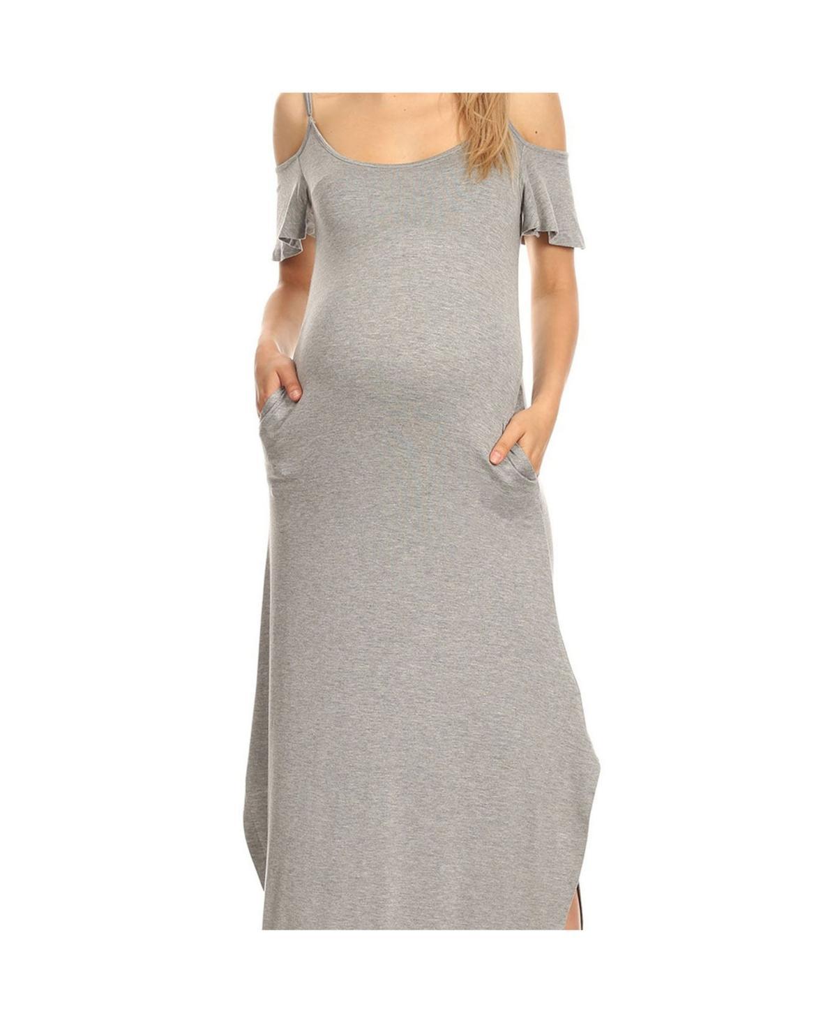 White Mark Maternity Lexi Maxi Dress Product Image