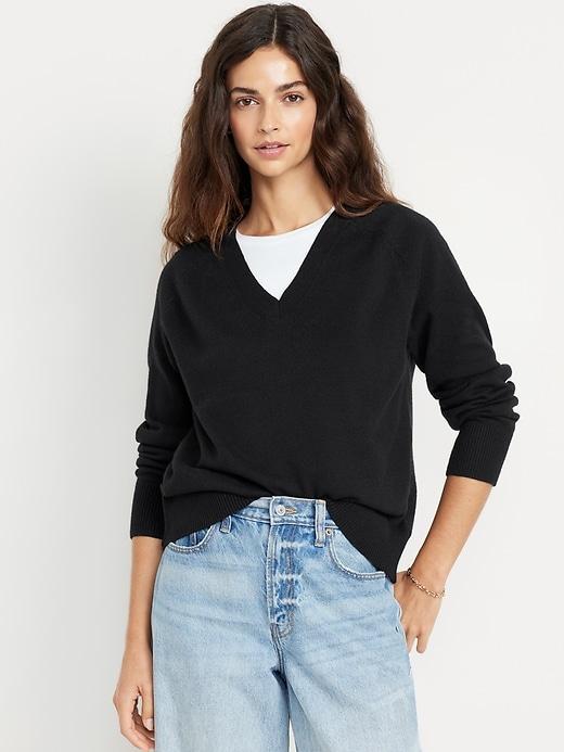 SoSoft Loose V-Neck Sweater Product Image