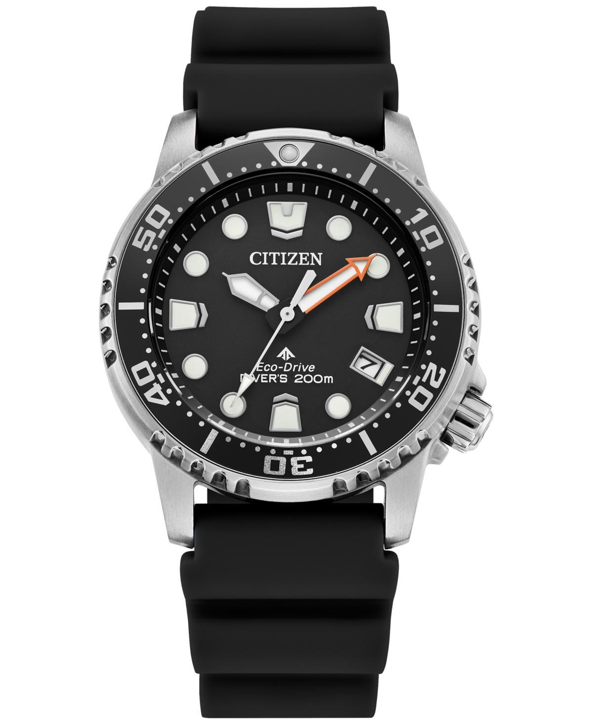 Citizen Eco-Drive Unisex Promaster Dive Black Strap Watch 37mm Product Image