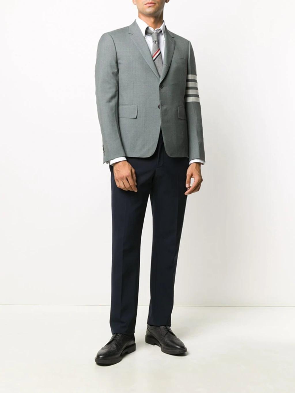 THOM BROWNE 4-bar Jersey Sport Coat In Grey Product Image