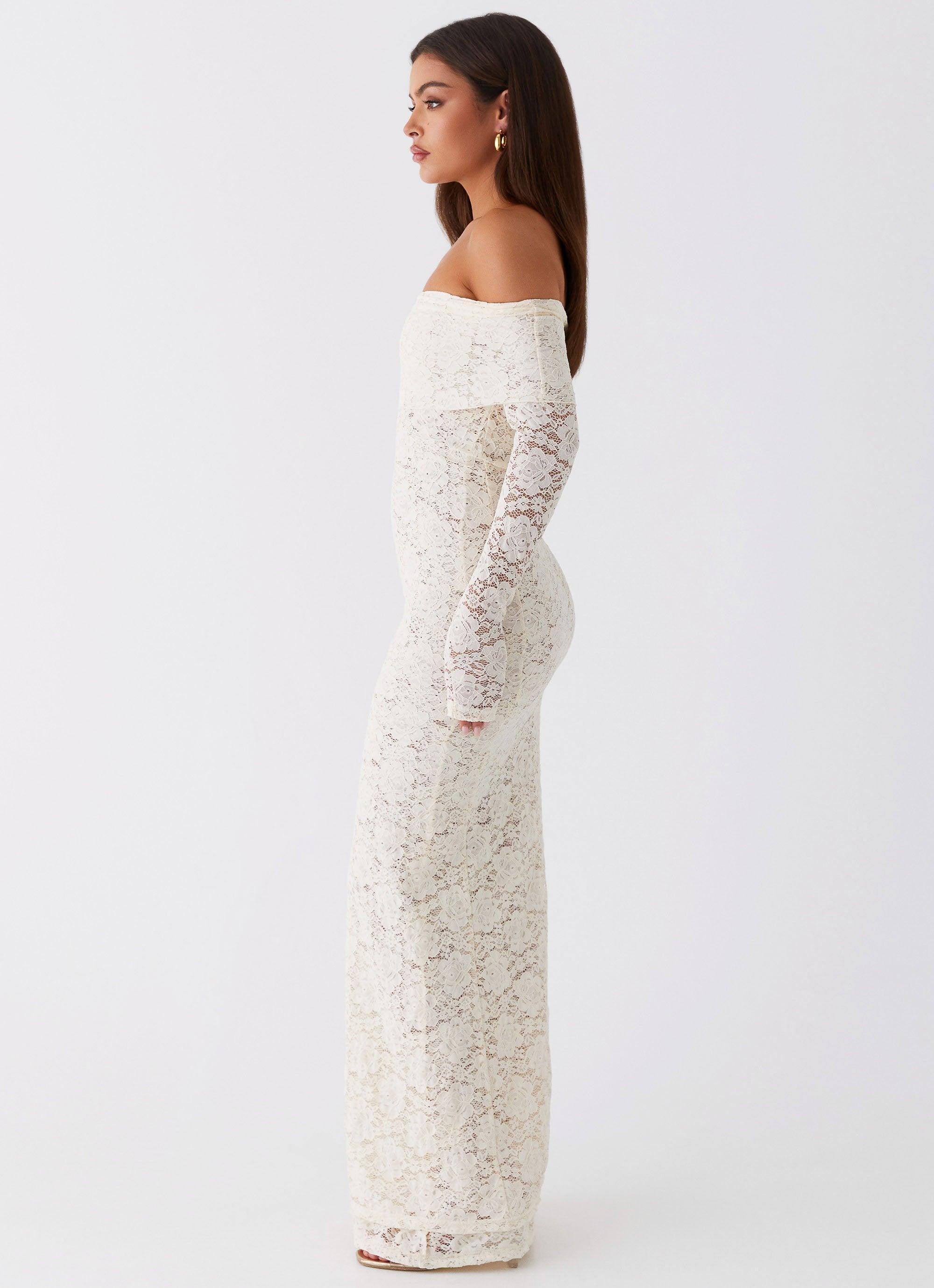 Yours Always Lace Maxi Dress - Ivory Product Image