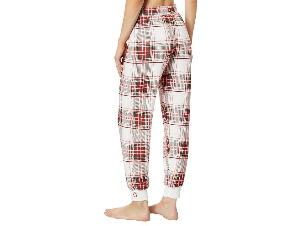 P.J. Salvage Joyful Spirits Plaid Joggers (Ivory) Women's Pajama Product Image