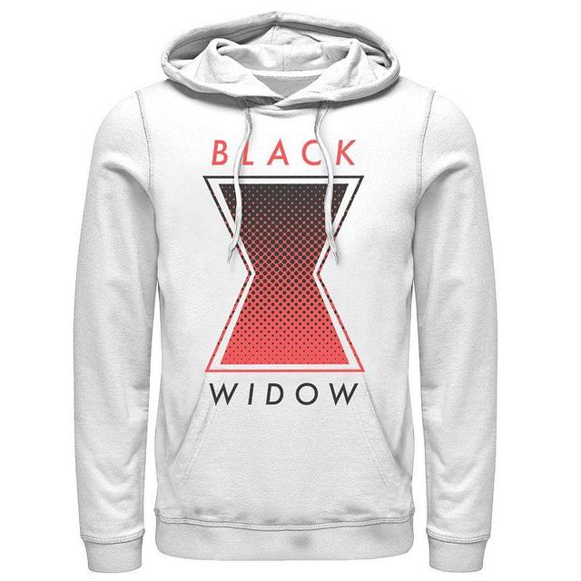 Mens Marvel Black Widow Gradient Logo Hoodie White Product Image