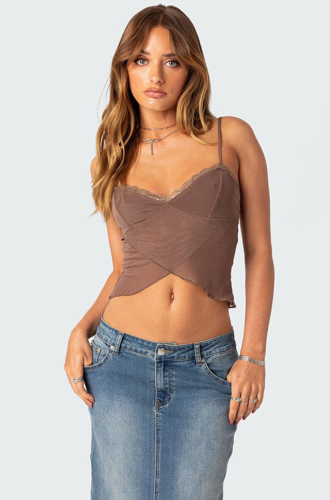 Crossover Mesh Tank Top product image