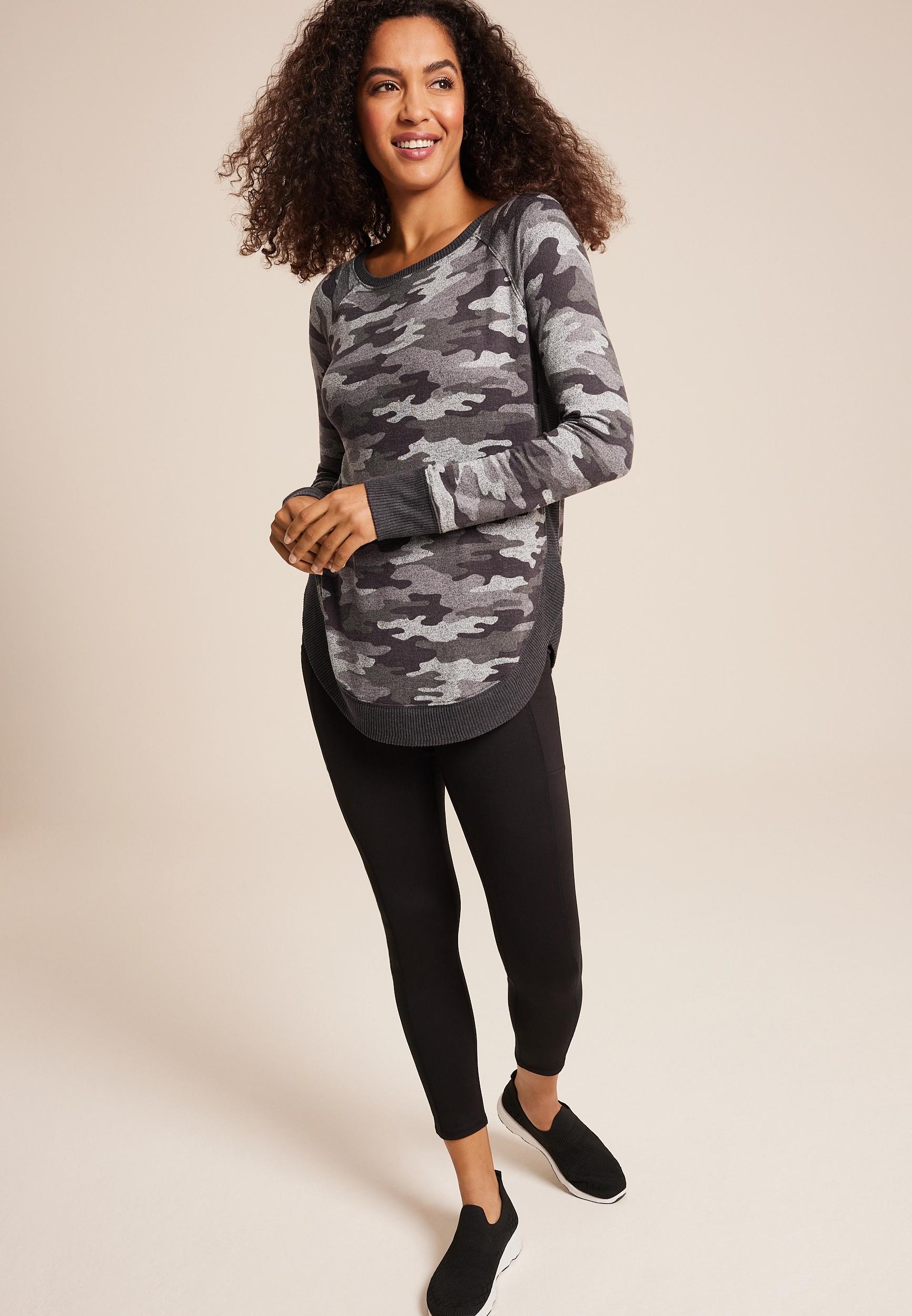 Haven Round Hem Camo Tunic Product Image