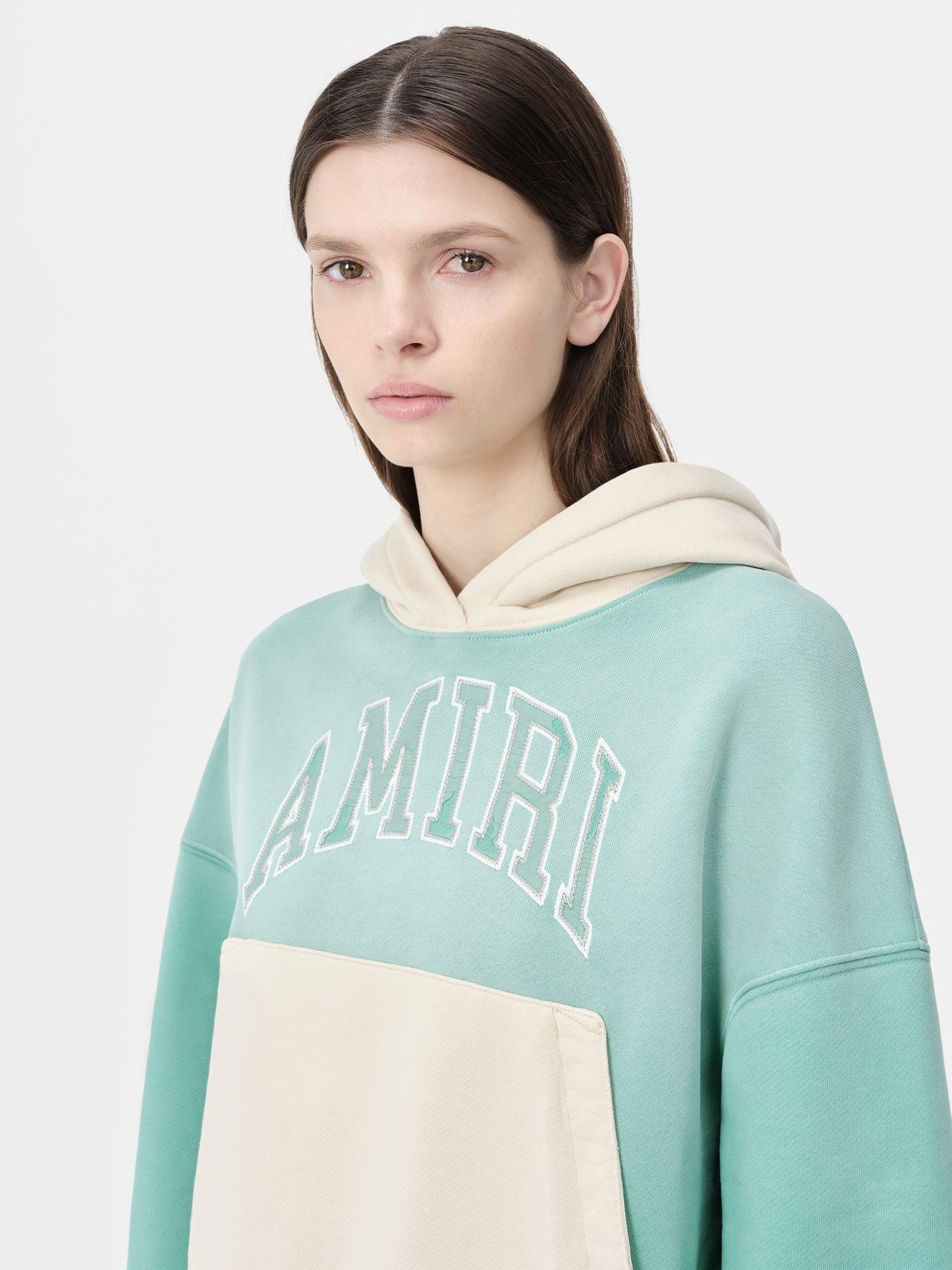 WOMEN - WOMEN'S AMIRI VINTAGE HOODIE - Sea Blue Female Product Image