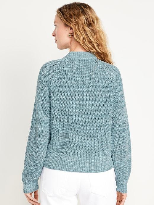 Shaker Stitch Crop Sweater Product Image