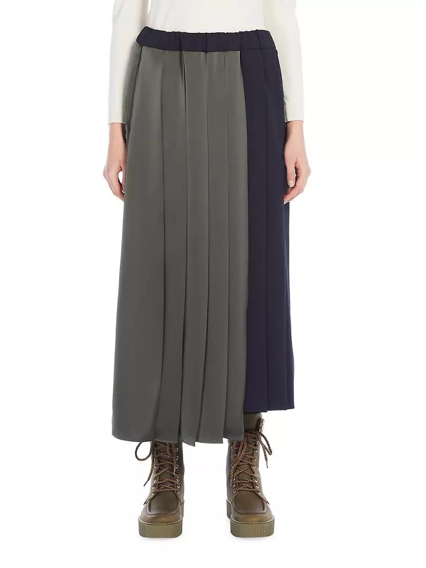 Managua Pleated Asymmetric Midi-Skirt Product Image