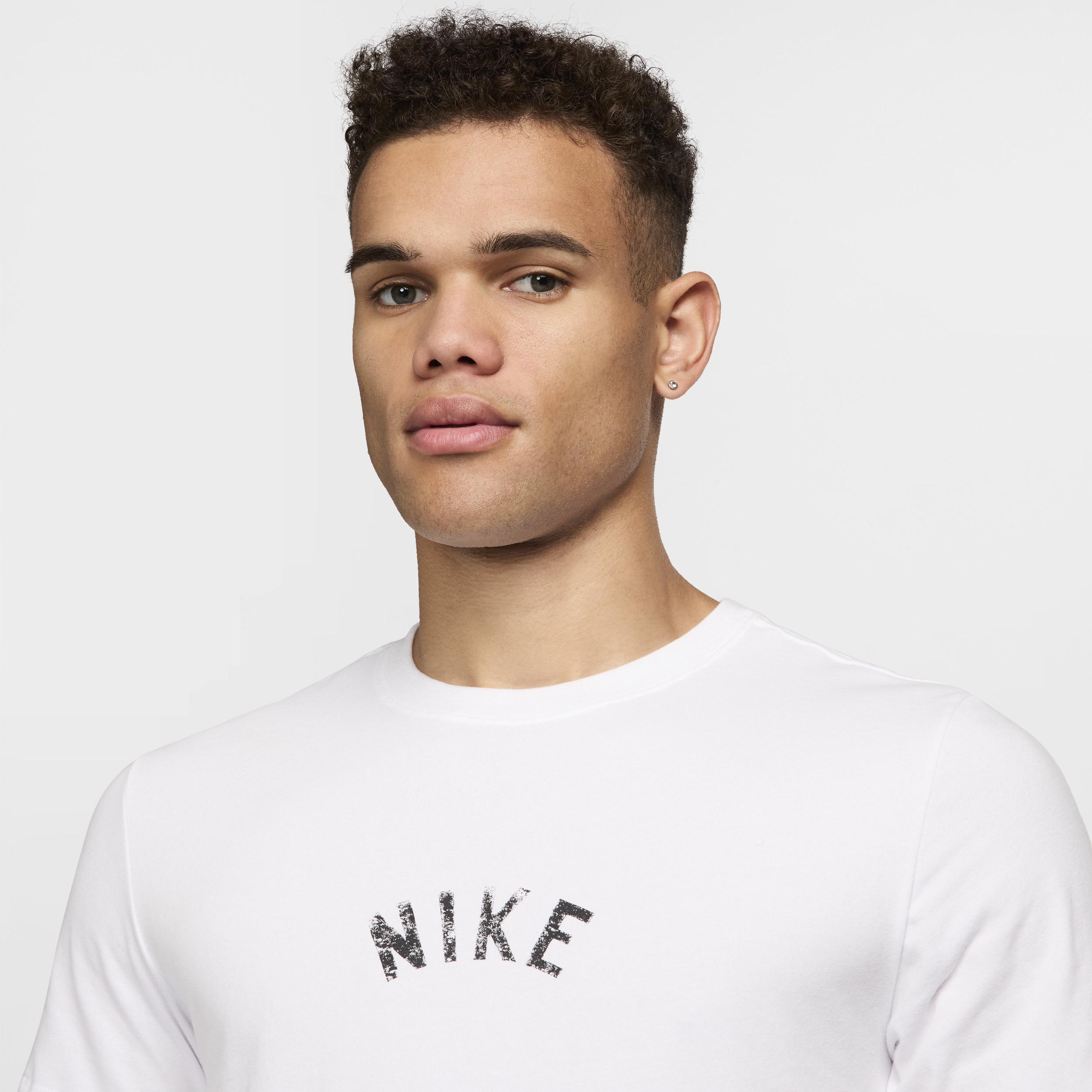 Nike Mens Nike Dri-FIT Swoosh 2 T-Shirt - Mens White/Black Product Image