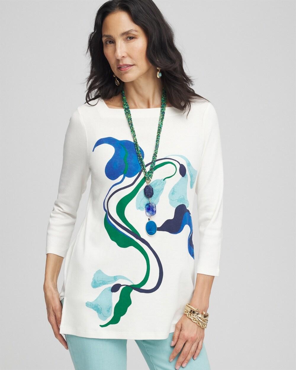 Pima Cotton Square-Neck Tunic Product Image