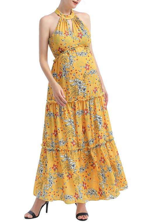 Kimi and Kai Soleil Floral Maternity Maxi Dress Product Image