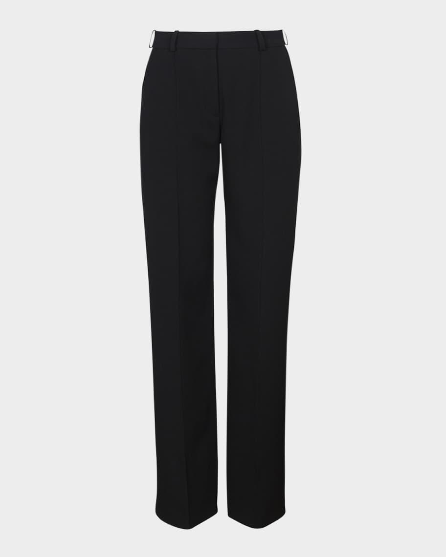 Pintuck Straight-Leg Tailored Pants product image