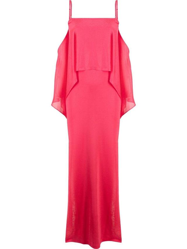 TOM FORD Off-shoulder Ruffle-detail Dress In Pink Product Image