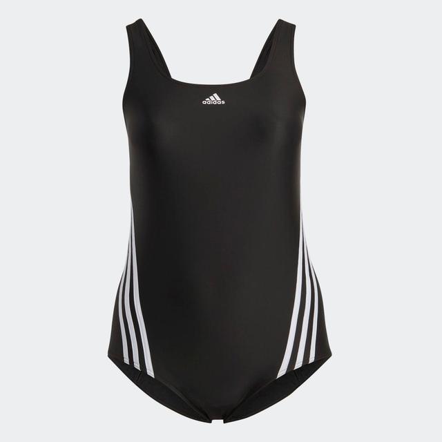 adidas 3-Stripes Swim Suit (Plus Size) Multicolor 3X Womens Product Image