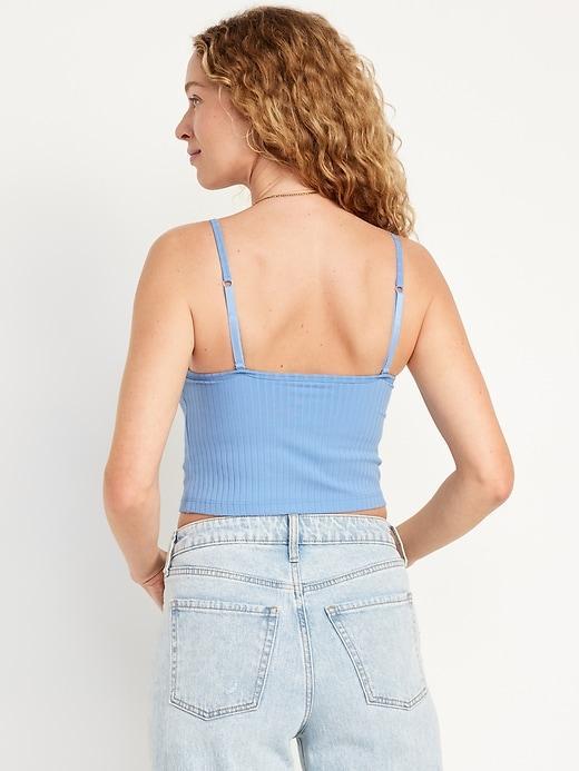 Fitted Ultra-Crop Ribbed Cami Product Image