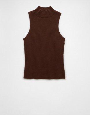 AE Mock Neck Sweater Tank Top Product Image