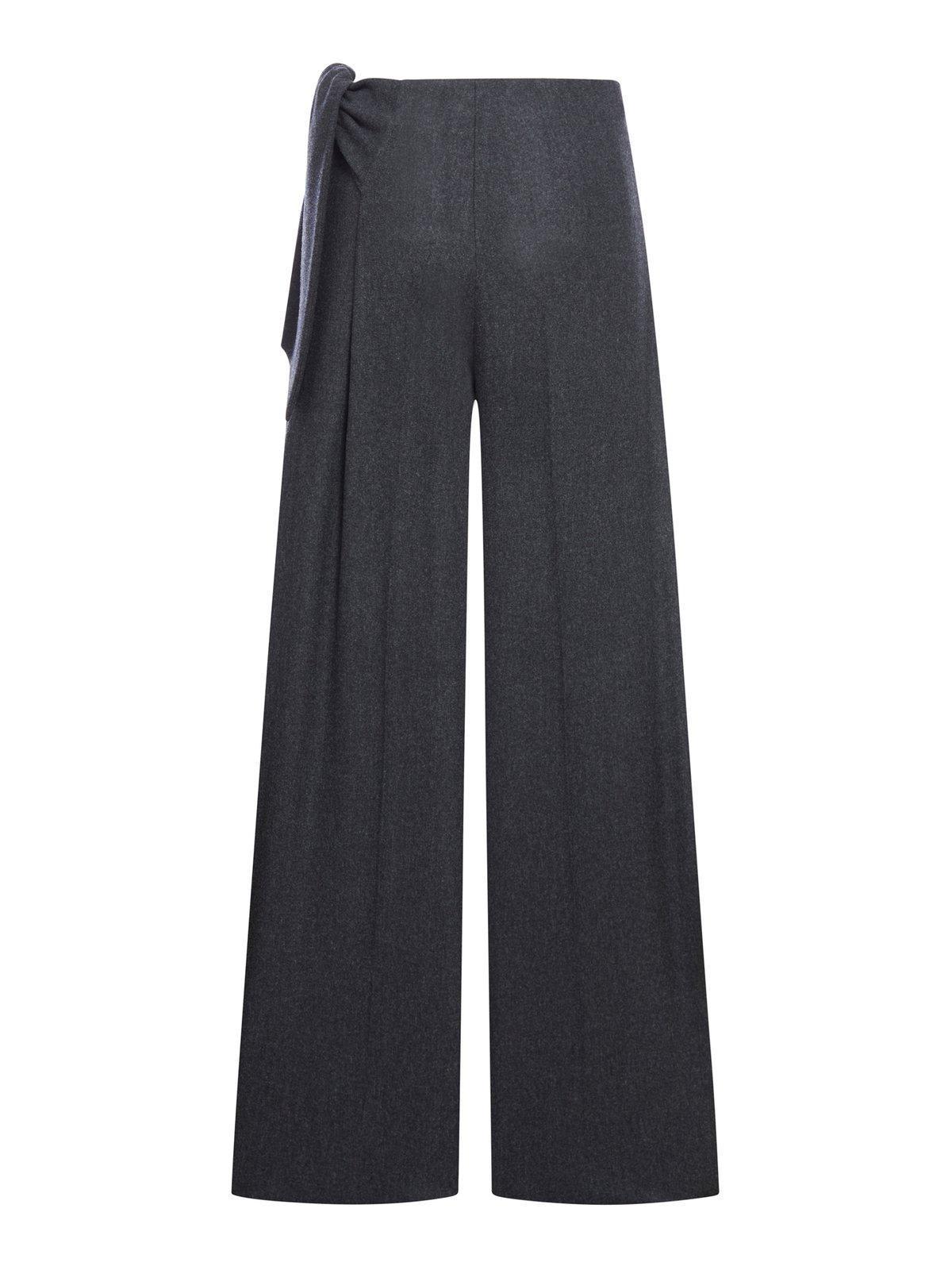 MAX MARA Arsenio Wide Leg Trousers In Blue Product Image