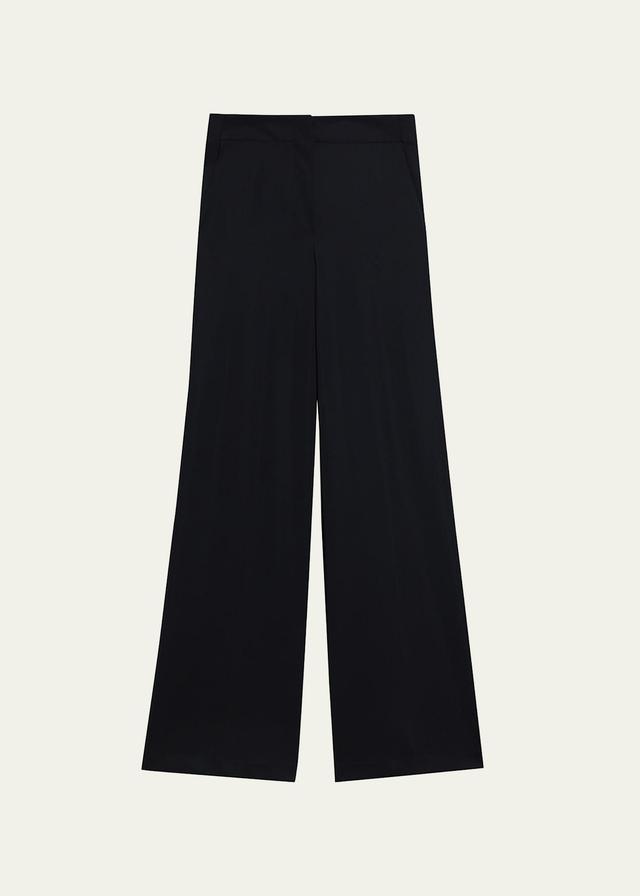 Theory Clean Front Wide Leg Precision Ponte Knit Pants Product Image