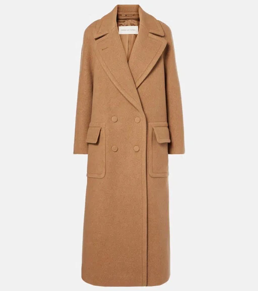 Wool Coat In Brown product image