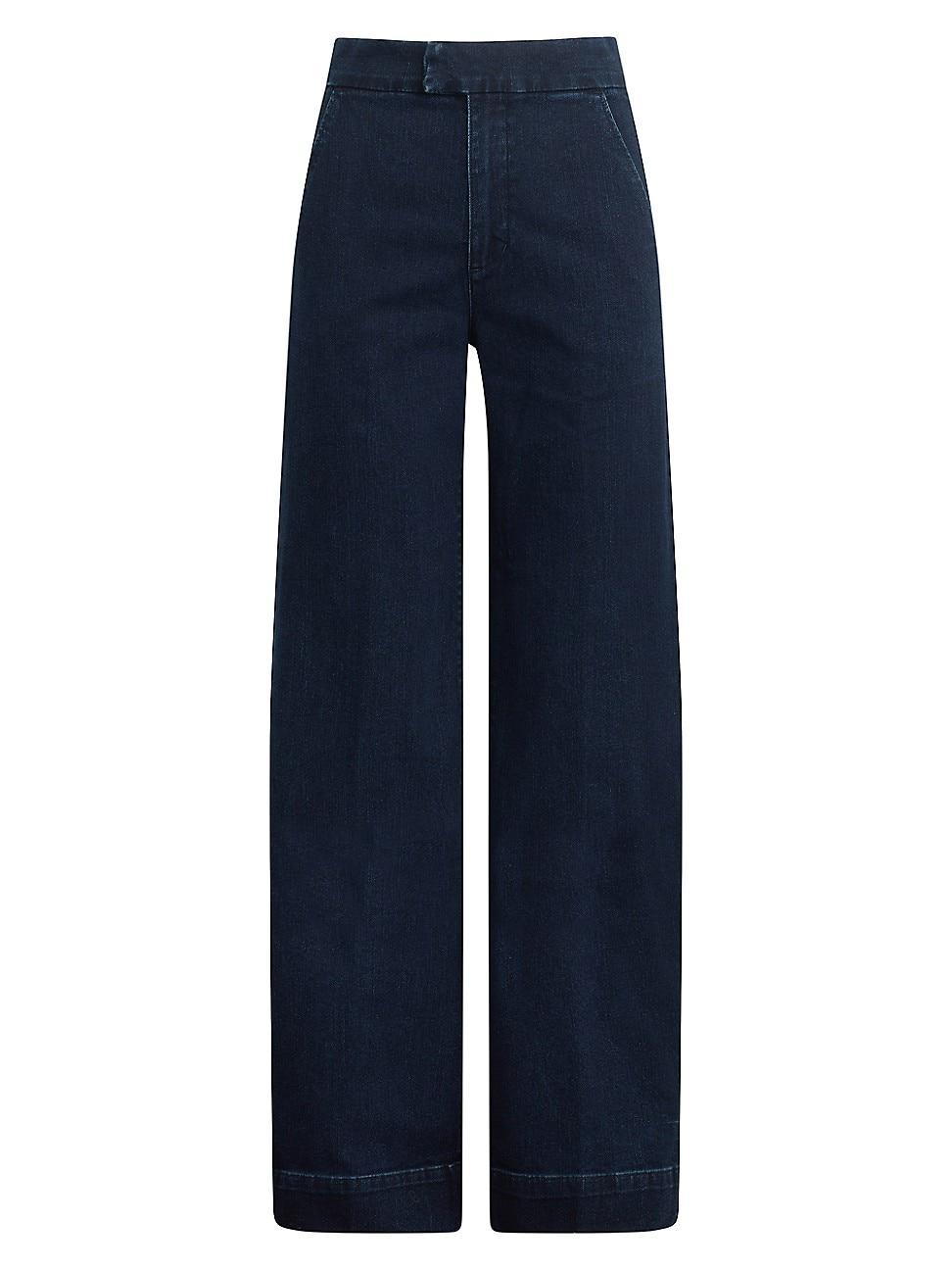 Womens The Mason Denim Wide-Leg Pants Product Image