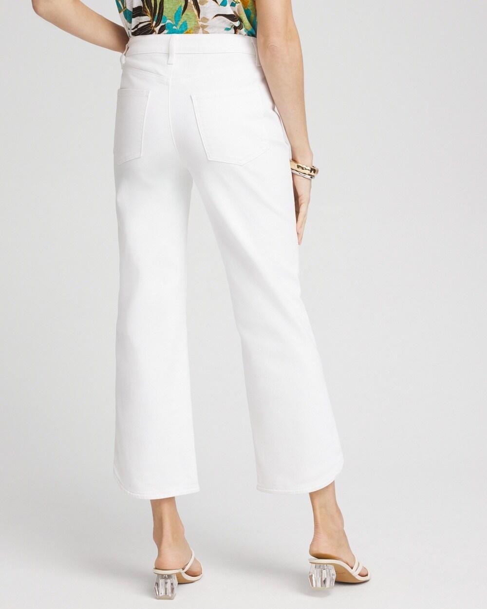 High Rise Dolphin Hem Cropped Jeans Product Image