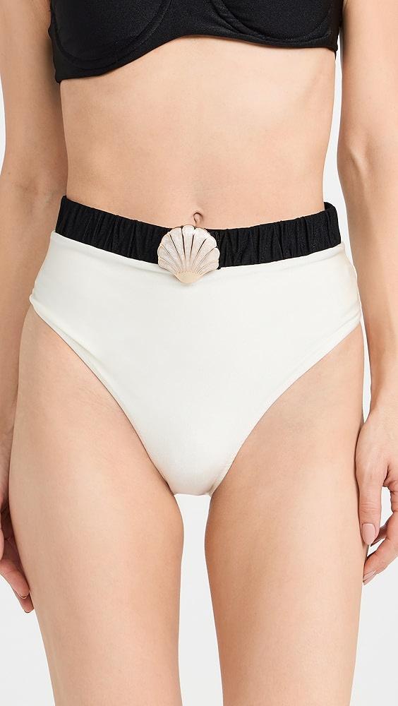 PatBO Seashell High Cut Bikini Bottoms | Shopbop Product Image