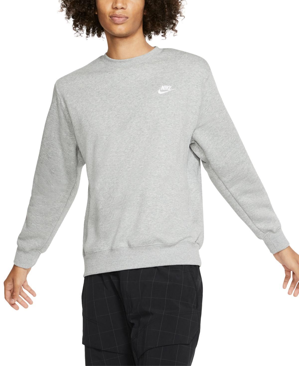 Mens Nike Club Fleece Crew Green Horizon Product Image