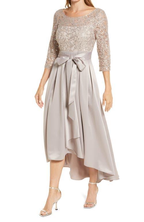 Alex Evenings Sequin Lace High-Low Cocktail Dress Product Image