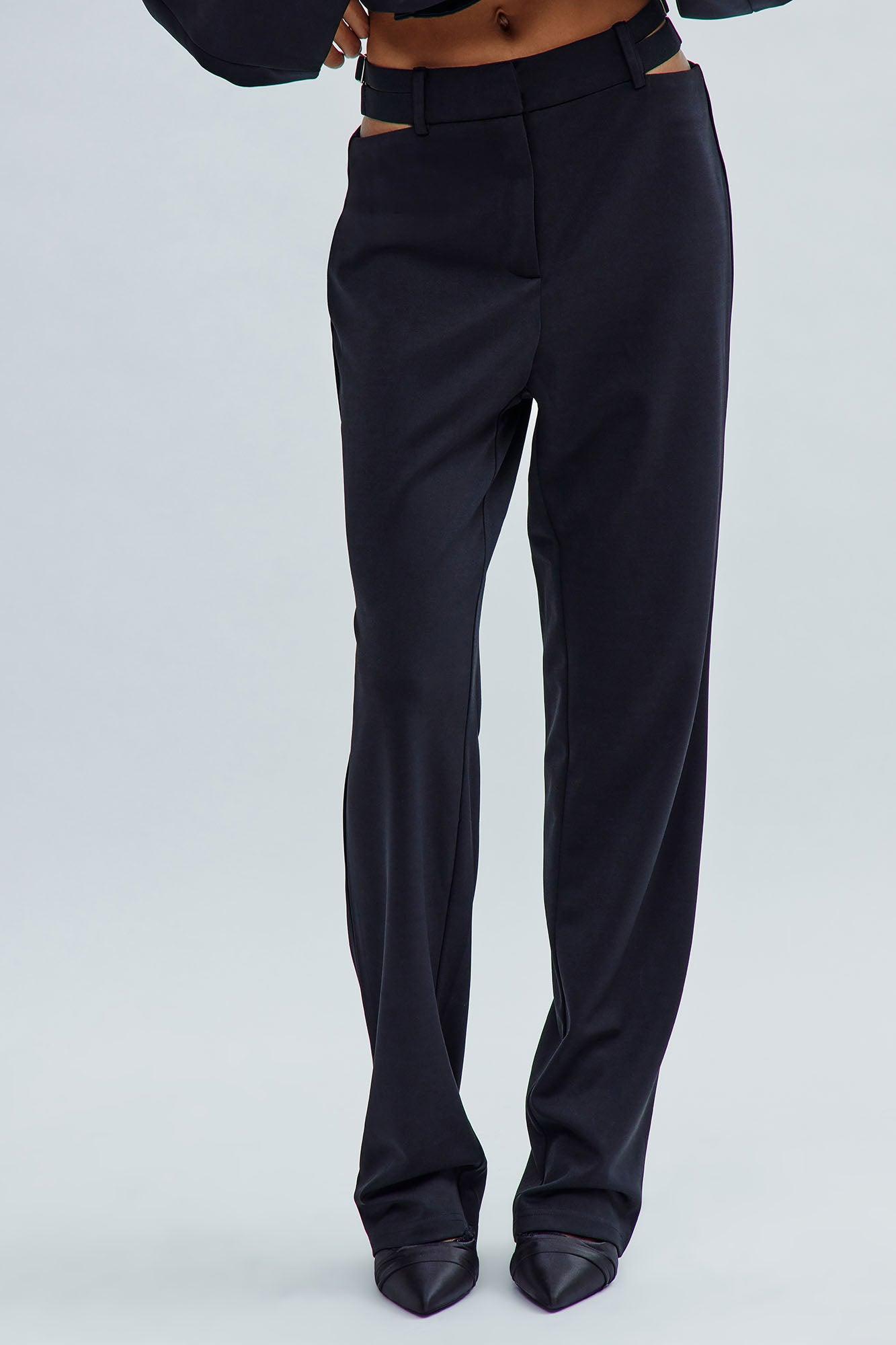 Office Diva Straight Leg Trouser - Black Product Image