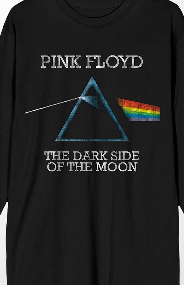 Bioworld Mens Pink Floyd Dark Side Long Sleeve T-Shirt - Blackmall Product Image