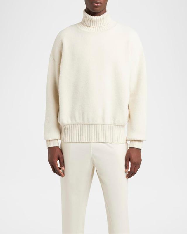 Men's Cocooning Wool and Cashmere Turtleneck Sweater Product Image