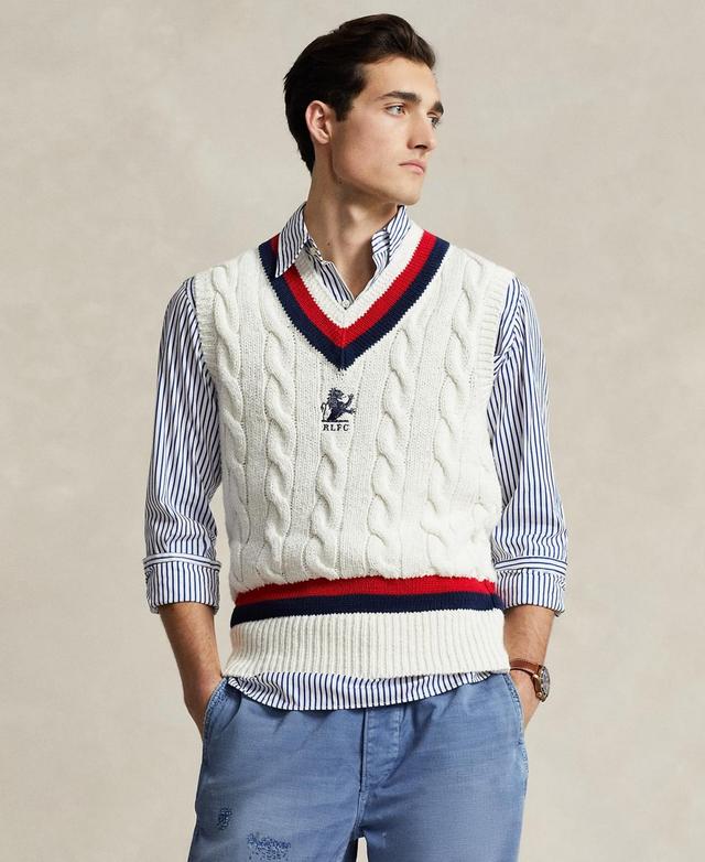 Polo Ralph Lauren Mens Cotton Cricket Sweater Vest Product Image