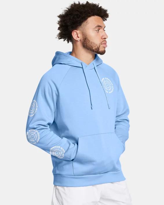 Men's UA Rival Fleece High Brand Read Logo Hoodie Product Image