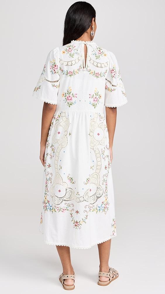 Sea Edwina Embroidery Short Sleeve Dress | Shopbop Product Image