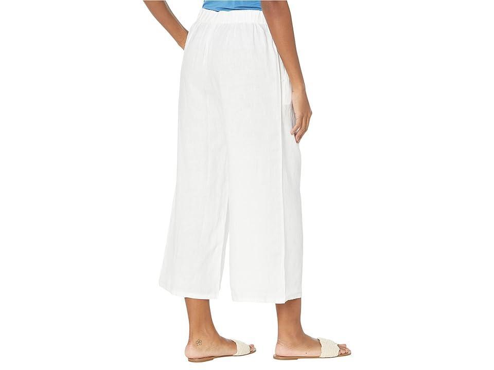 Eileen Fisher Organic Linen Wide Leg Crop Pants Product Image