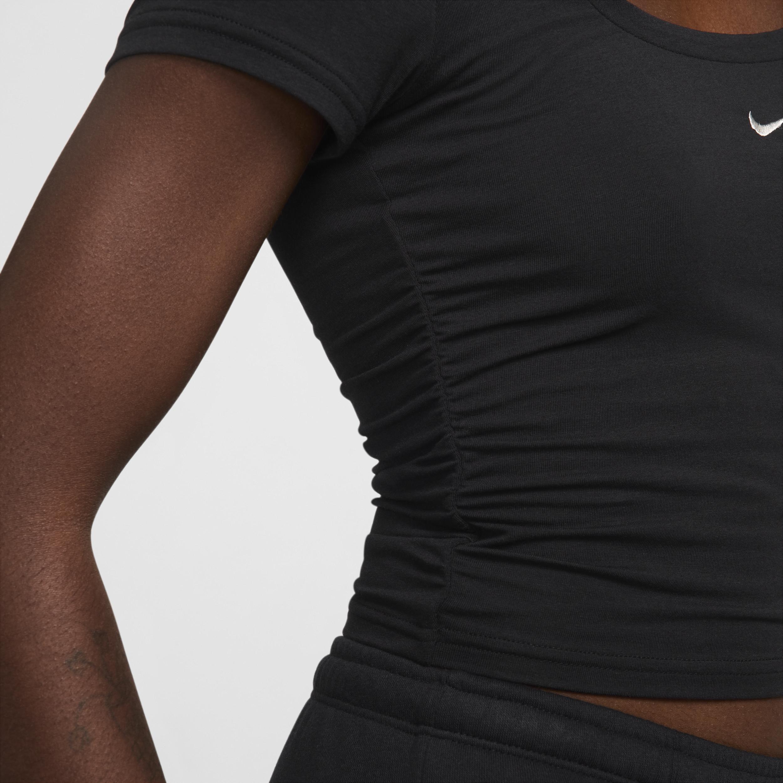 Womens Nike Sportswear Chill Knit Short-Sleeve Square-Neck Top Product Image