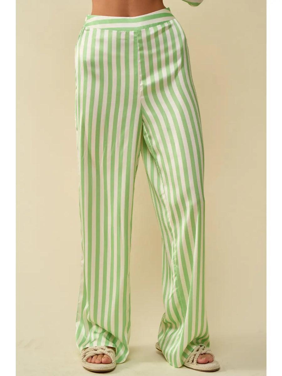 Tell Ya What Satin Pants Product Image