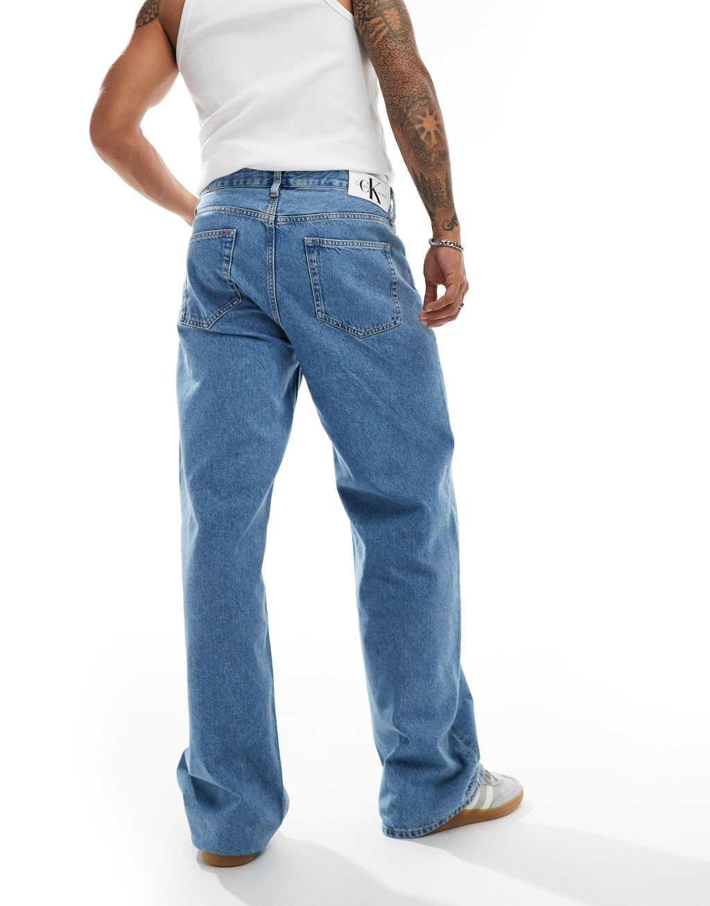 Calvin Klein Jeans 90s loose jeans in mid wash Product Image