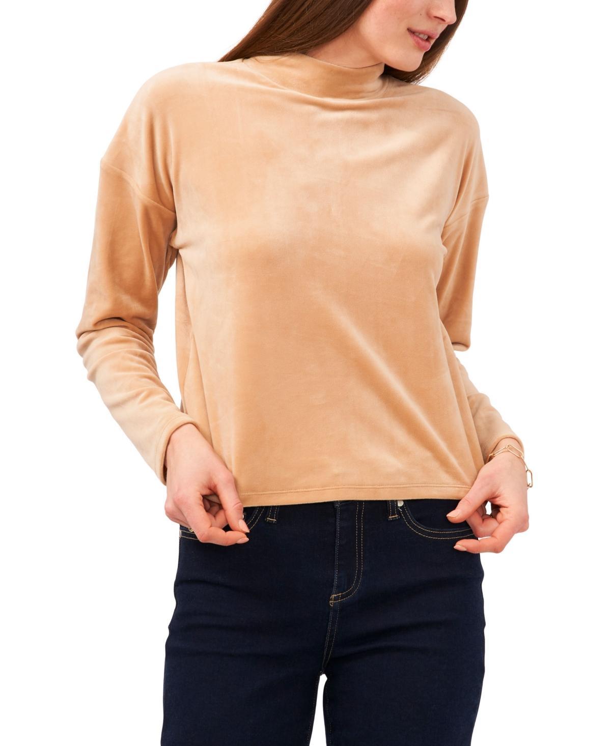 1.STATE Velour Turtleneck Top Product Image