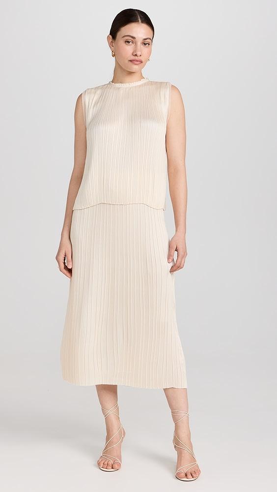 Vince Pleated Straight Pull On Skirt | Shopbop Product Image