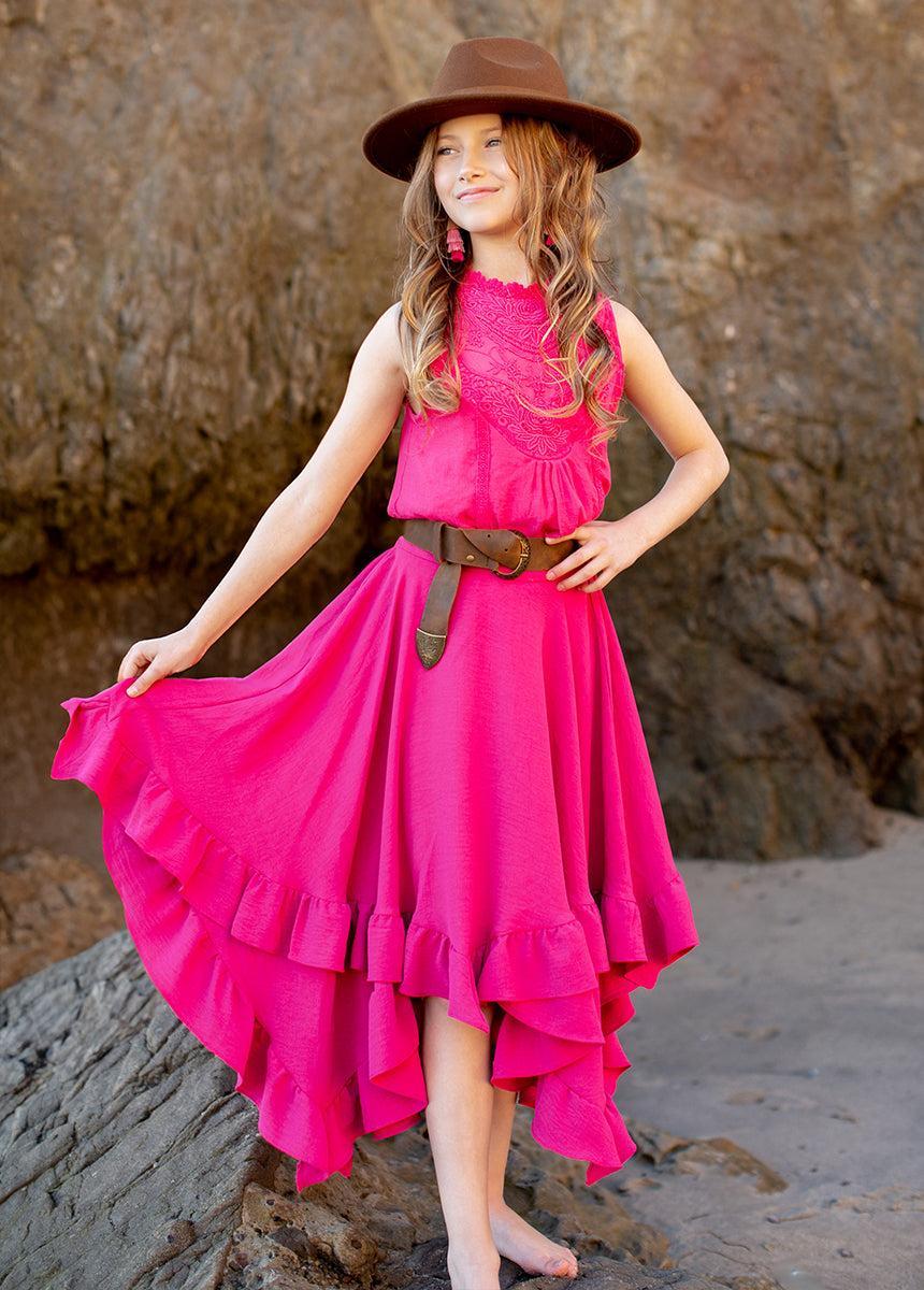 Delfinne Top in Fuchsia Product Image