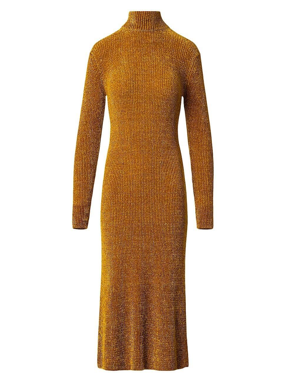 Womens Chenille Rib-Knit Tube Midi-Dress Product Image